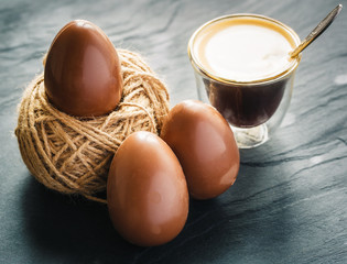 Chocolate Eggs and Coffee