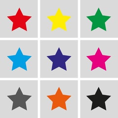 star icon stock vector illustration flat design