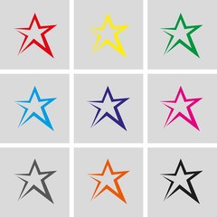 Obraz premium star icon stock vector illustration flat design