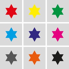 star icon stock vector illustration flat design