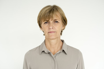 Studio People Shoot Portrait Isolated