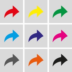 arrow icon stock vector illustration flat design