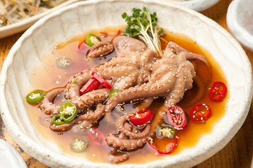Soy Sauce Marinated small octopus
