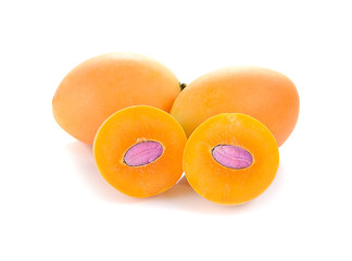 Sweet Marian plum thai fruit isolated on white background