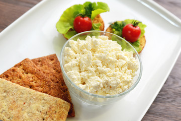 Selection of cheese - organic dairy products