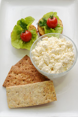 Selection of cheese - organic dairy products