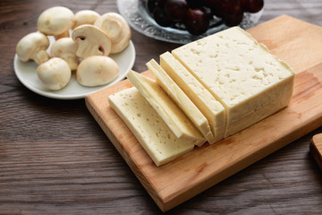 Selection of cheese - organic dairy products