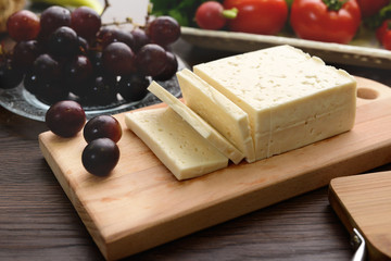 Selection of cheese - organic dairy products