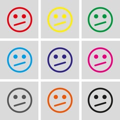 Smile icon stock vector illustration flat design