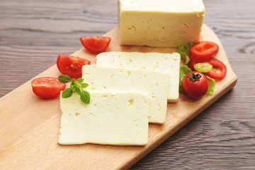 Selection of cheese - organic dairy products.