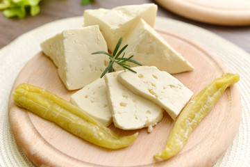 Selection of cheese - organic dairy products