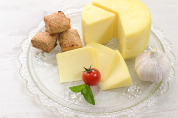 Selection of cheese - organic dairy products