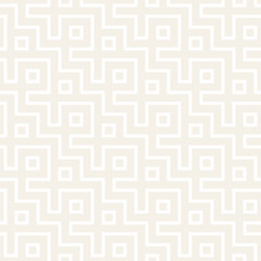Maze Tangled Lines Contemporary Graphic. Abstract Geometric Background Design. Vector Seamless Pattern.