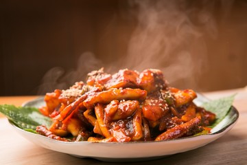 ojingeo bokkum is stir fried squid