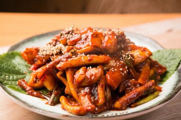 ojingeo bokkum is stir fried squid