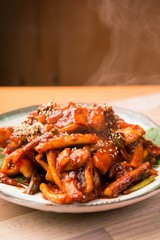 ojingeo bokkum is stir fried squid
