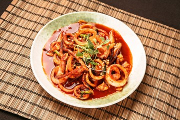 ojingeo bokkum is stir fried squid