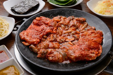  Pan-fried Marinated Small Octopus with chicken