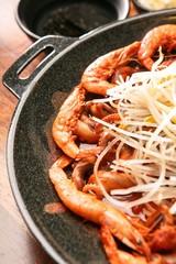 Pan-fried Marinated Small Octopus with shrimp