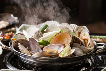 Steamed Clam. It's a Korean style cuisine.