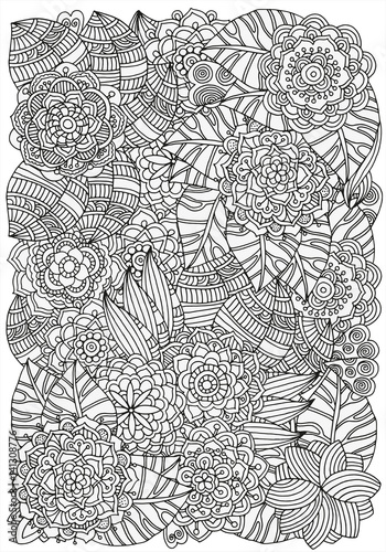 "Pattern for coloring book." Stock image and royalty-free vector files