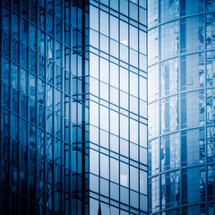 Fototapeta premium detail shot of modern architecture facade,business concepts,in city of China.