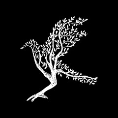 abstract bird silhouette.