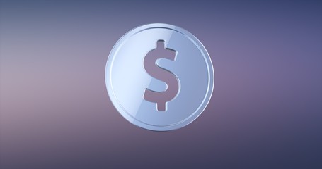 Coin Dollar Silver 3d Icon