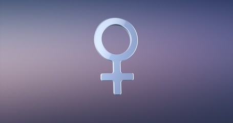 Woman Gender Silver 3d Icon © videostore