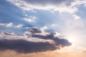 low angle view of beautiful cloudscape.