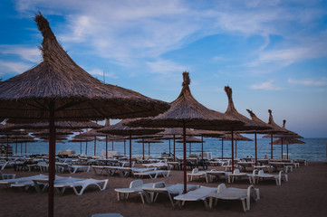 Beach after sunset