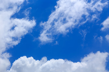 Obraz na płótnie Canvas Background with bluesky and clouds