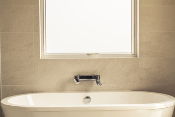 Modern home interior bathroom