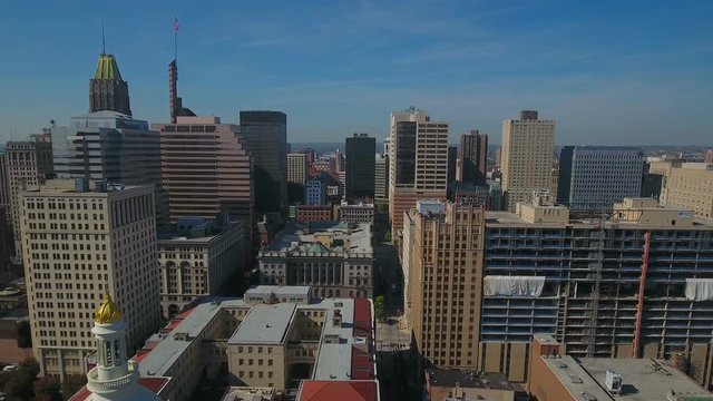 Aerial Maryland Baltimore September 2016 4K