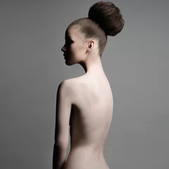 Badkamer foto achterwand beautiful nude woman © photoagents
