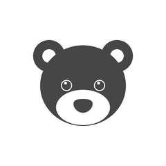 Bear head icon - vector Illustration