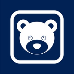 Bear head icon - vector Illustration