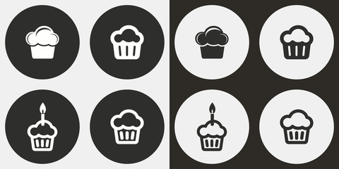 Cake icon set.