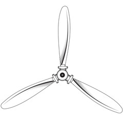 Propeller with three blades © Rolaks