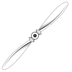 Propeller with two blades © Rolaks