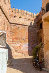 Street next to Mehrangarh Fort