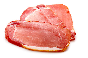 Sliced ham, clipping paths