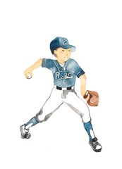 野球少年、ピッチャー