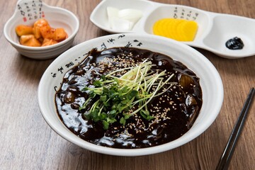 black-bean-sauce noodles 짜장면