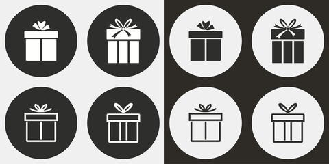 Gift Box icon set.