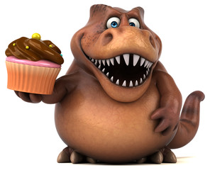 Fun Trex - 3D Illustration © Julien Tromeur
