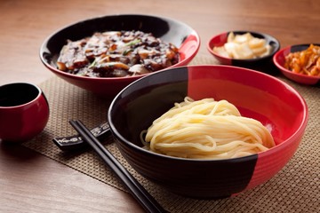 gan jajang,  jajangmyeon, black-bean-sauce noodles