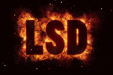 LSD fire flames burn burning text explosion explode
