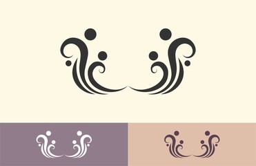 family abstract human logo