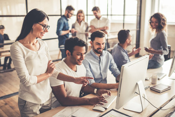 Business people working